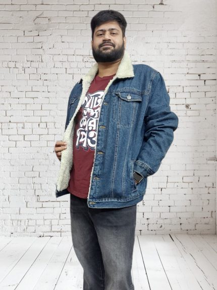 Original North Western Denim Jacket with Sherfa